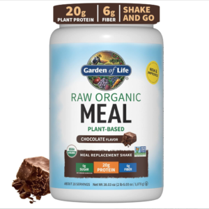 Garden of Life Meal Replacement Shakes, Raw Organic, Chocolate Protein Powder with Plant Based Pea Protein, Sprouts, Greens, Probiotics, Dairy Free 28 Servings